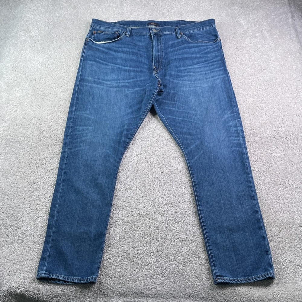 Polo Ralph Lauren Jeans Mens 42x32 Blue Parkside Active Taper Performance Denim